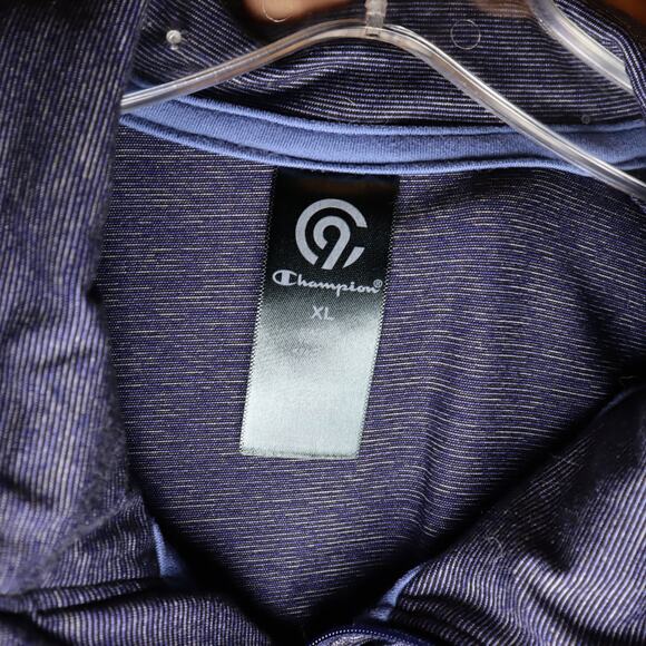 Champion Purple Quarter Zip Pullover Women’s XL Ruched Front - Picture 3 of 3